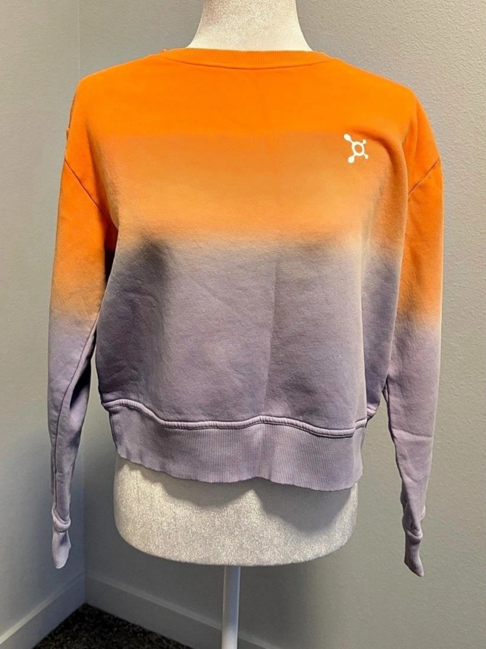 OrangeTheory W24 CROSSFIT SUNRISE Color Block Sweatshirt in Orange & Purple